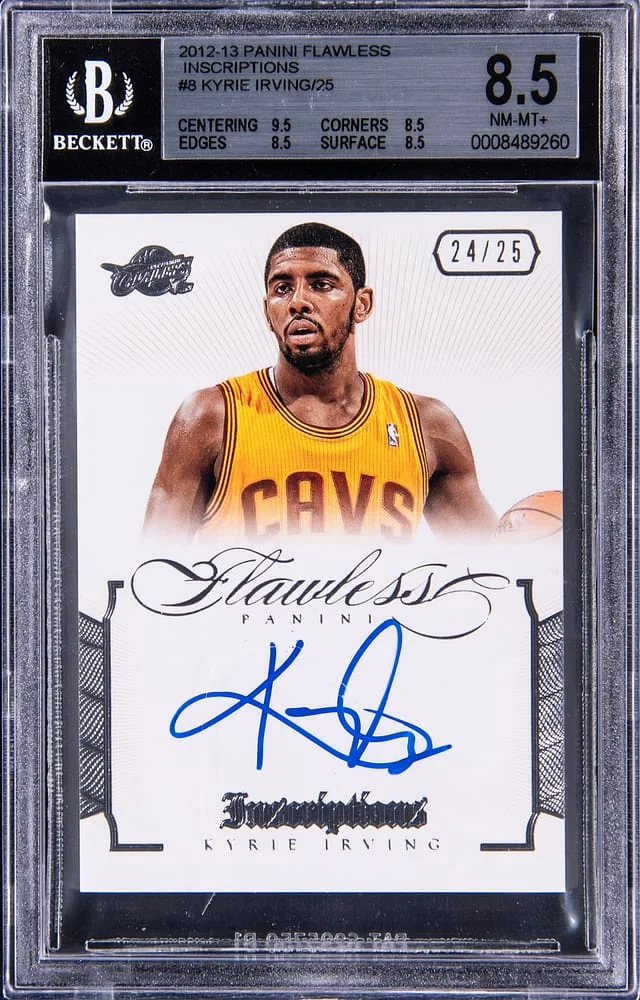 2012-13 Panini Flawless Kyrie Irving Inscriptions #8 card image