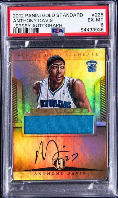 2012-13 Panini Gold Standard Anthony Davis Jersey Autograph #228 card image