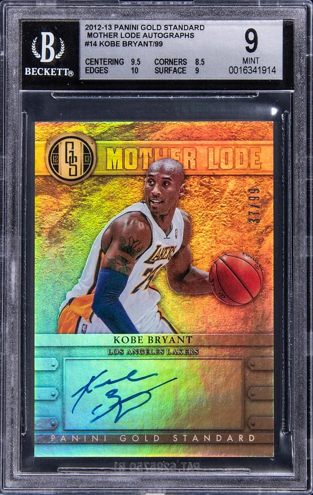 2012-13 Panini Gold Standard Kobe Bryant Mother Lode Autographs #14 card image