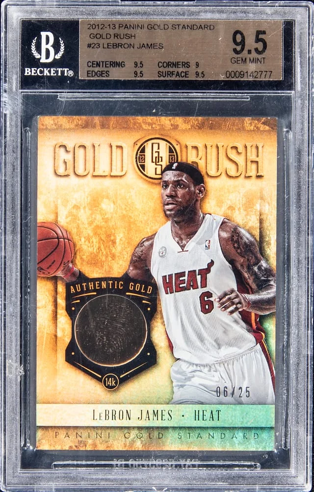 2012-13 Panini Gold Standard LeBron James Gold Rush #23 card image