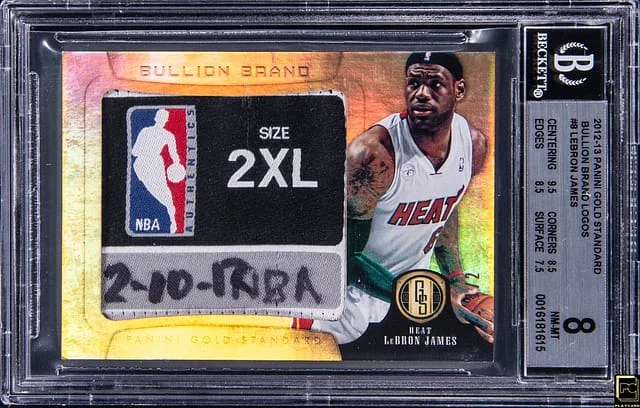 2012-13 Panini Gold Standard LeBron James Bullion Brand Logos #8 card image
