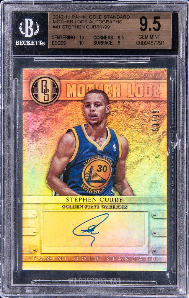 2012-13 Panini Gold Standard Stephen Curry Mother Lode Autograph #41 card image