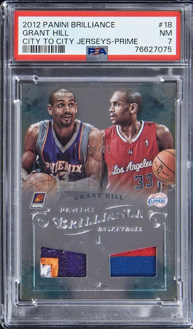 2012-13 Panini Grant Hill Brilliance City To City Jerseys Prime #18 card image