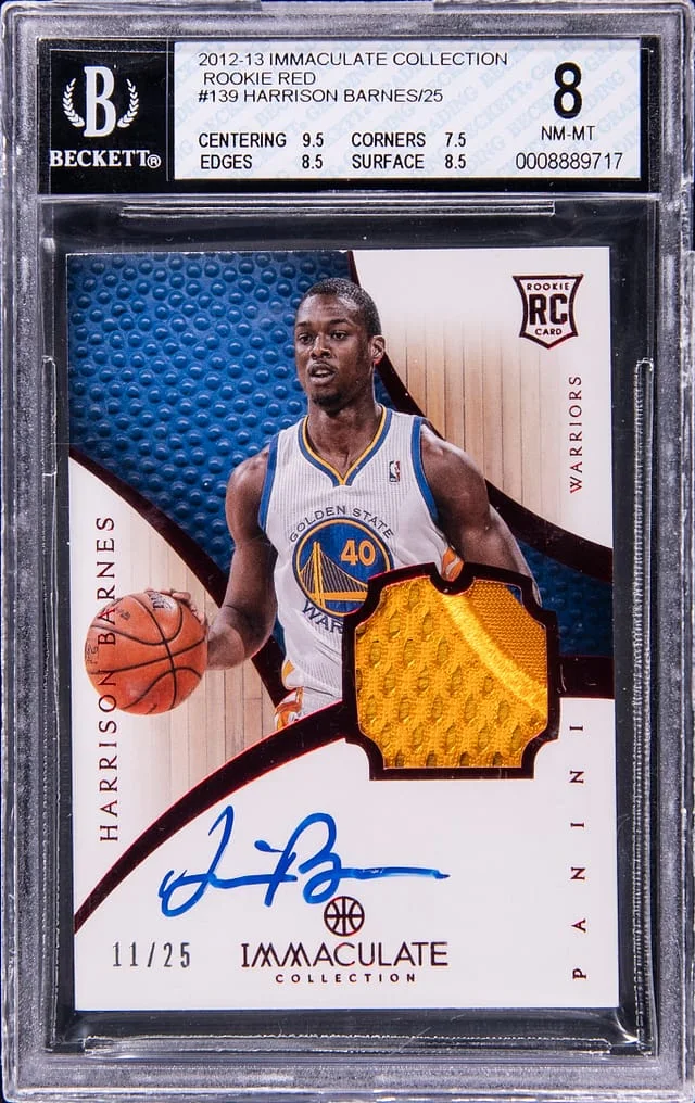2012-13 Panini Immaculate Collection Harrison Barnes Patch Autograph (RPA) Red #139 card image