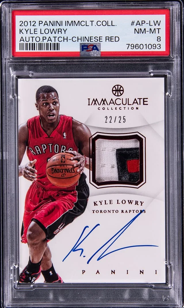 2012-13 Panini Immaculate Collection Kyle Lowry Autograph Patch Chinese Red #AP-LW card image