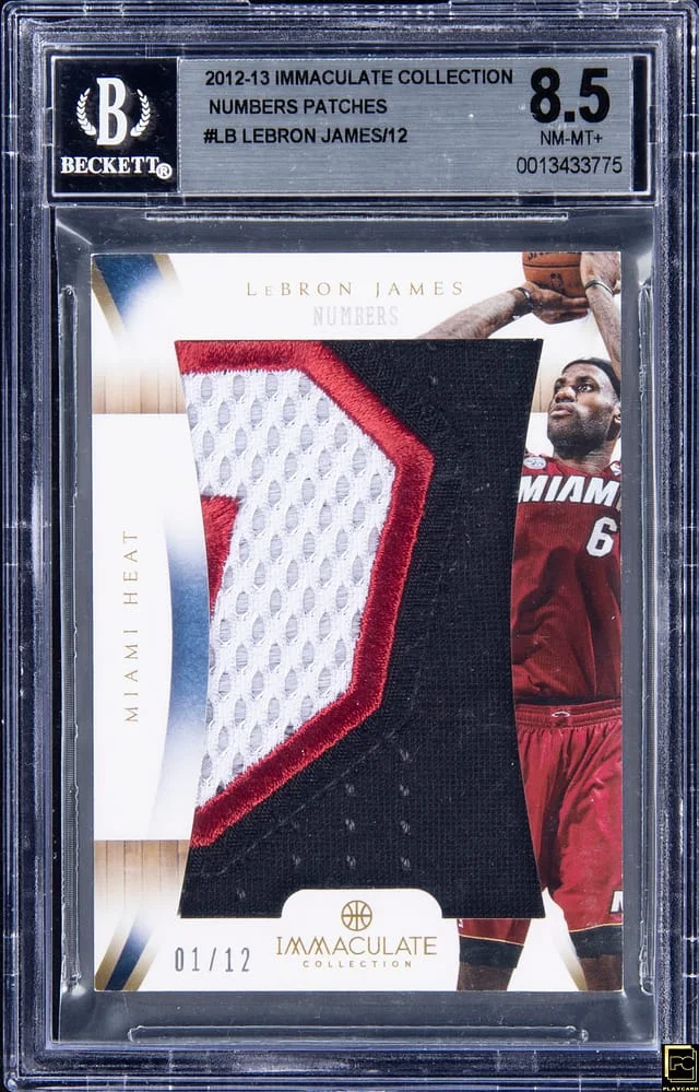 2012-13 Panini Immaculate Collection LeBron James Logos #IP-LB card image