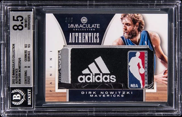 2012-13 Panini Immaculate Dirk Nowitzki Authentics #IA-DZ card image