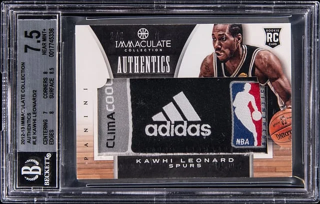 2012-13 Panini Immaculate Kawhi Leonard Authentics #IA-LE card image