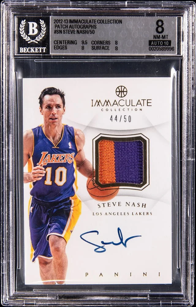 2012-13 Panini Immaculate Steve Nash Patch Autographs #AP-SN card image