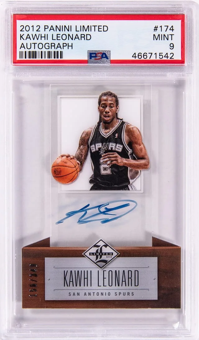 2012-13 Panini Kawhi Leonard Limited Autograph #174 card image