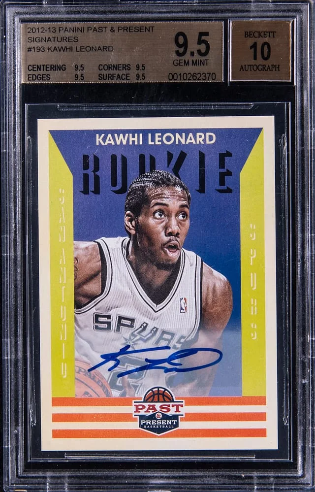 2012-13 Panini Kawhi Leonard Past & Present Signatures #193 card image