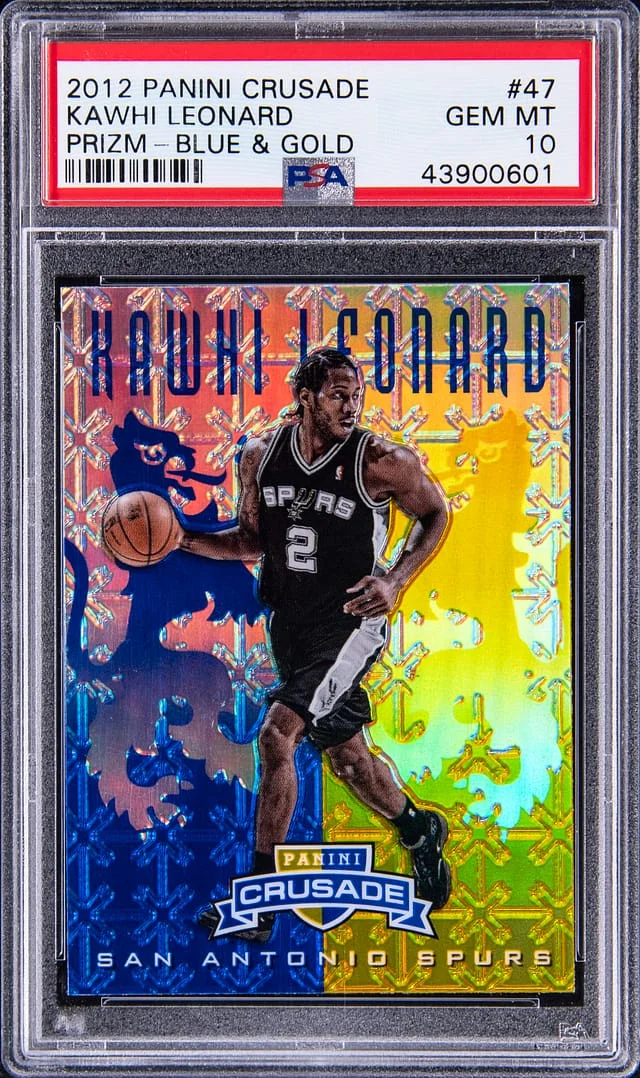 2012-13 Panini Kawhi Leonard Crusade Blue & Gold Prizm #47 card image