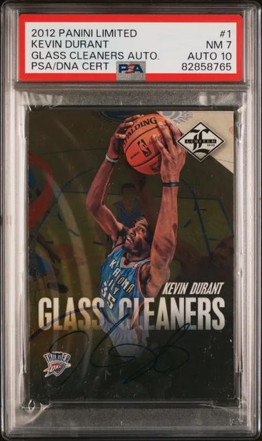 2012-13 Panini Kevin Durant Limited Glass Cleaners Autographs #1 card image