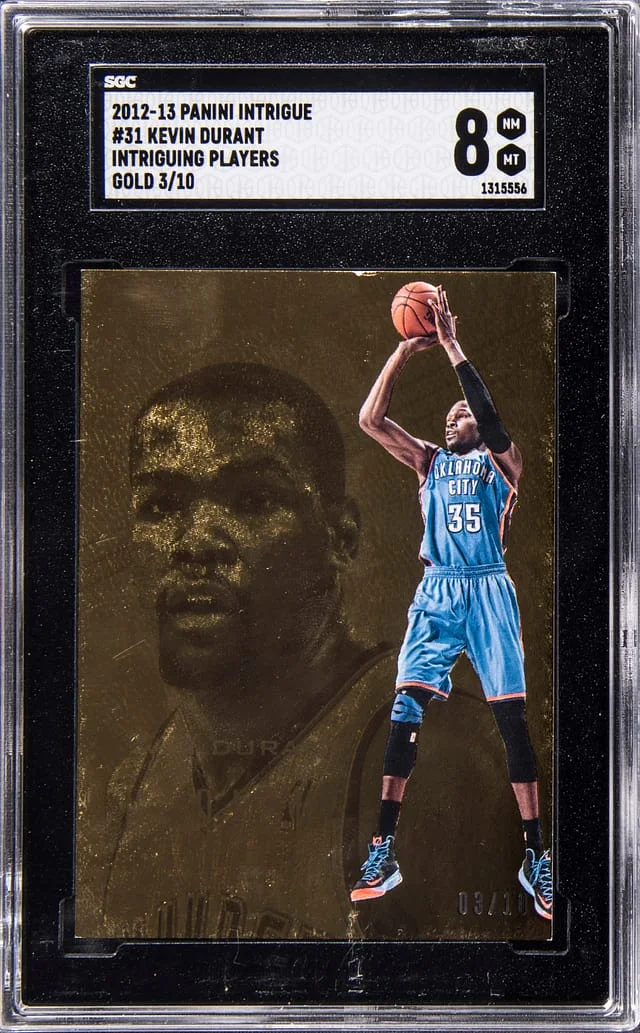 2012-13 Panini Kevin Durant Intrigue Intriguing Players Gold #31 card image