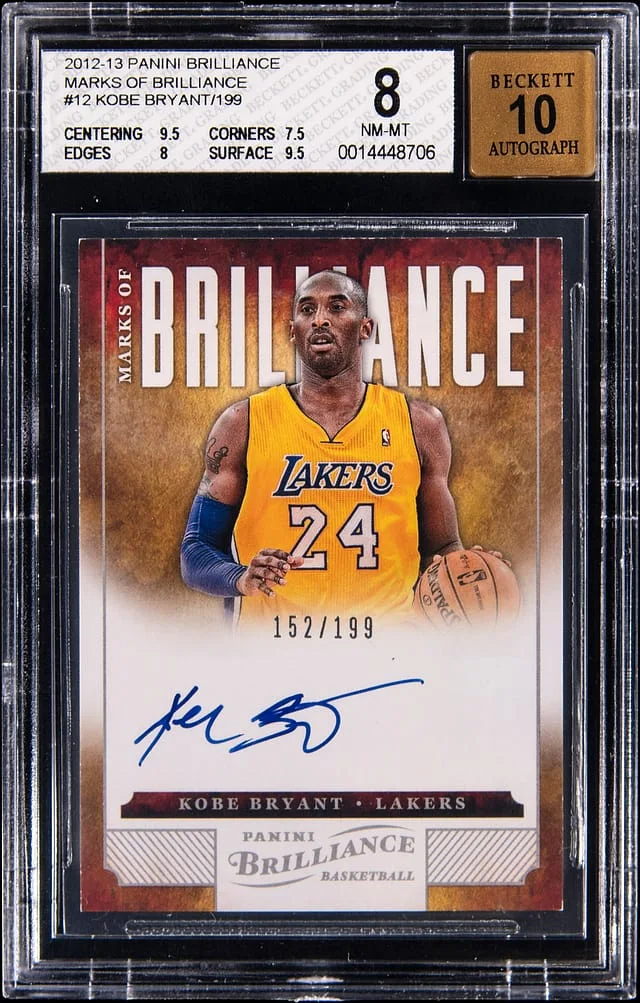 2012-13 Panini Kobe Bryant Brilliance Marks Of Brilliance #12 card image