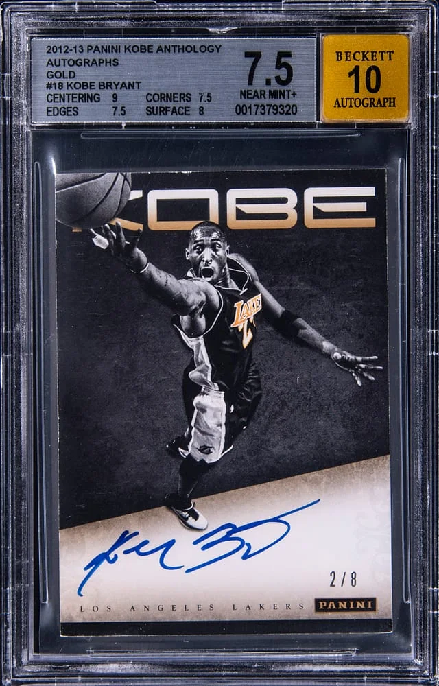 2012-13 Panini Kobe Bryant Kobe Anthology Autographs Gold #18 card image