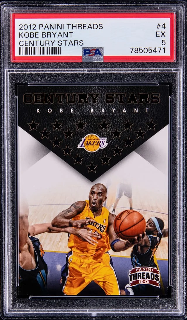 2012-13 Panini Kobe Bryant Threads Century Stars #4 card image