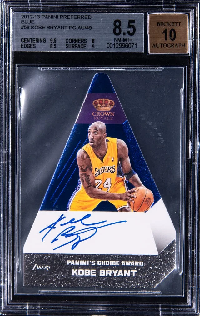 2012-13 Panini Kobe Bryant Preferred Blue #58 card image