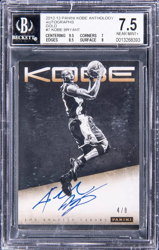 2012-13 Panini Kobe Bryant Kobe Anthology Autographs Gold #7 card image