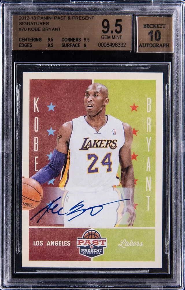 2012-13 Panini Kobe Bryant Past & Present Signatures #70 card image