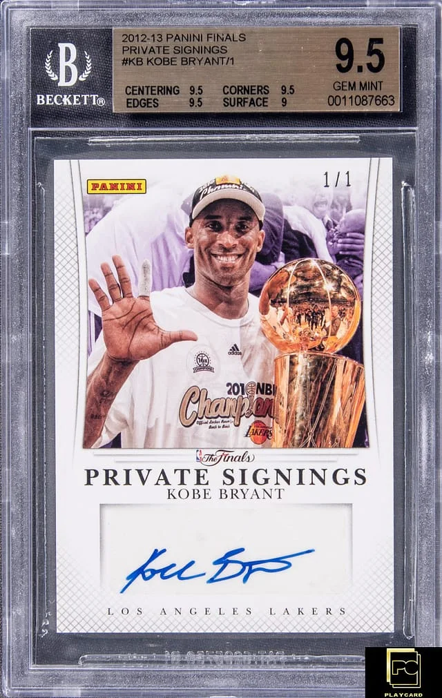 2012-13 Panini Kobe Bryant Finals Private Signings #KB card image