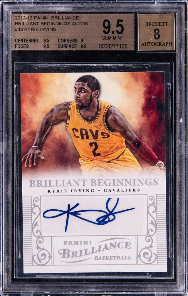 2012-13 Panini Kyrie Irving Brilliance Brilliant Beginnings Autograph #43 card image