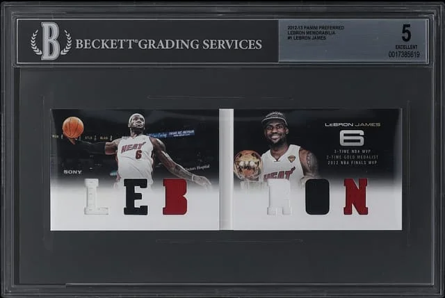 2012-13 Panini LeBron James Preferred Lebron Memorabilia #1 card image