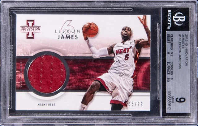 2012-13 Panini LeBron James Innovation Jersey #18 card image