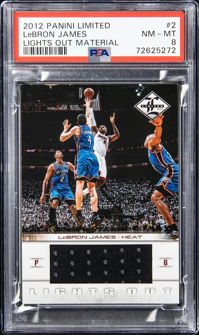 2012-13 Panini LeBron James Limited Lights Out Material #2 card image