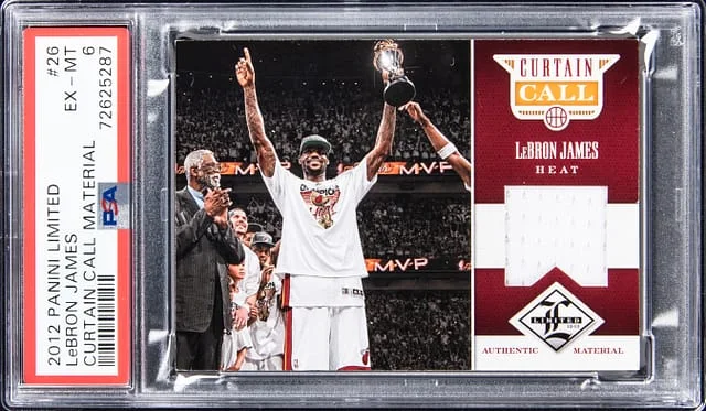 2012-13 Panini LeBron James Limited Curtain Call Material #26 card image