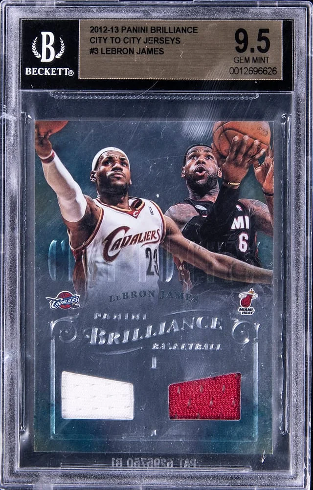 2012-13 Panini LeBron James Brilliance City To City Jerseys #3 card image