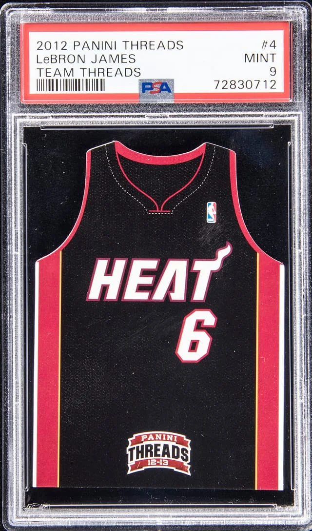 2012-13 Panini LeBron James Threads Team Threads #4 card image