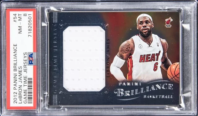 2012-13 Panini LeBron James Brilliance Game Time Jerseys #54 card image