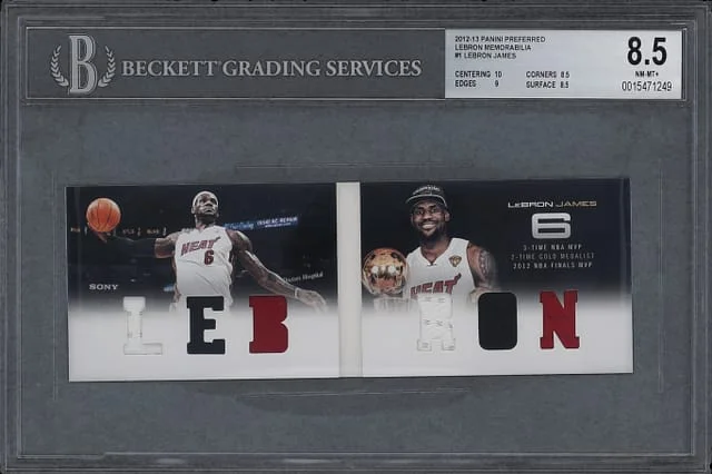2012-13 Panini Lebron James Patch Booklet Preferred LeBron Memorabilia #1 card image
