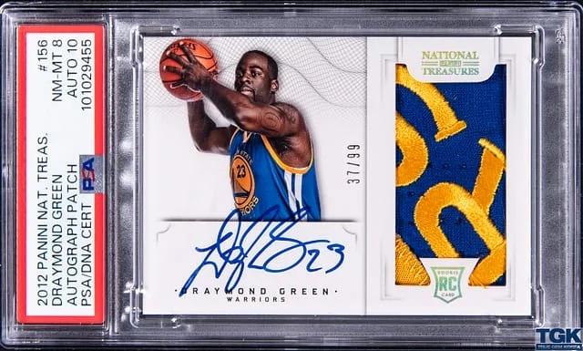 2012-13 Panini National Treasures Draymond Patch Autograph (RPA) #156 card image