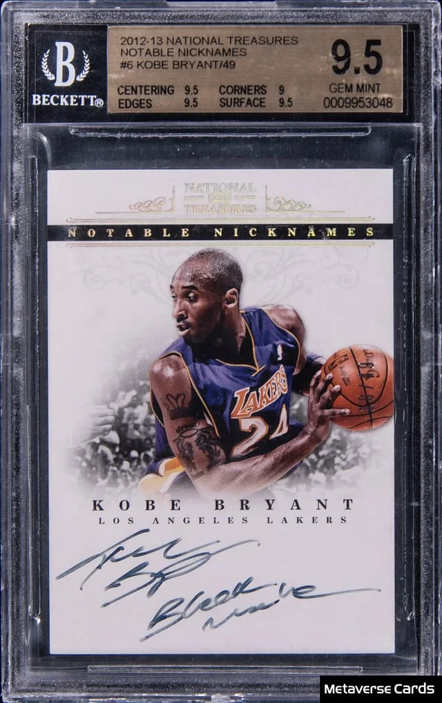 2012-13 Panini National Treasures Kobe Bryant Notable Nicknames #6 card image