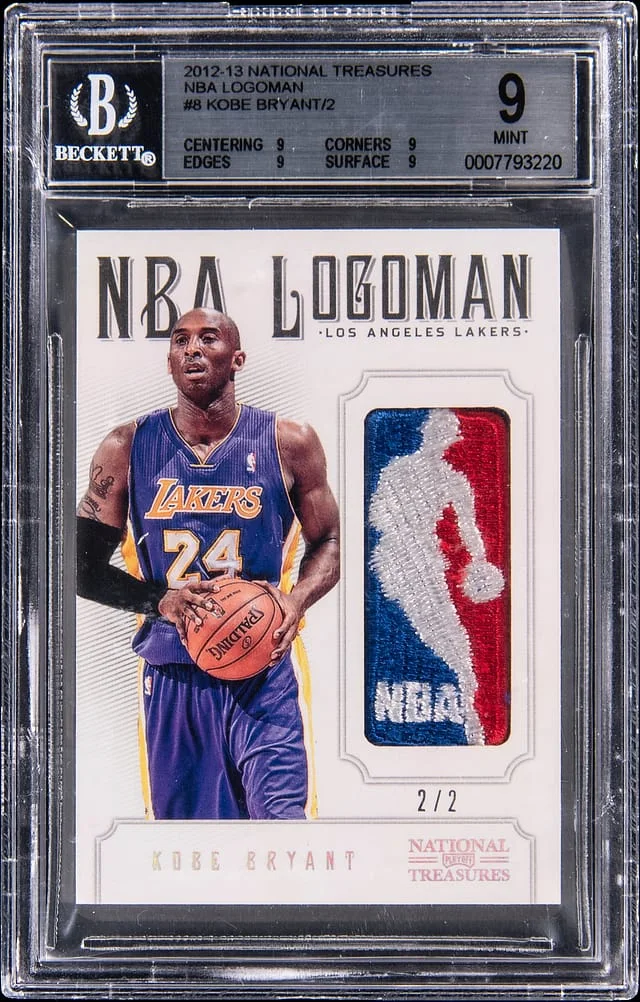 2012-13 Panini National Treasures Kobe Bryant NBA Logoman #8 card image