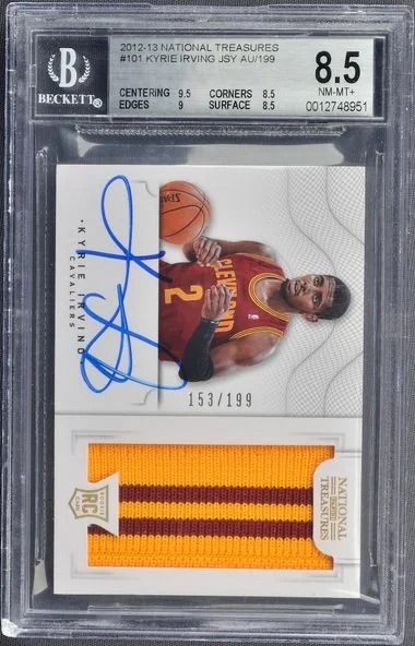 2012-13 Panini National Treasures Kyrie Irving JSY Au/199 #101 card image