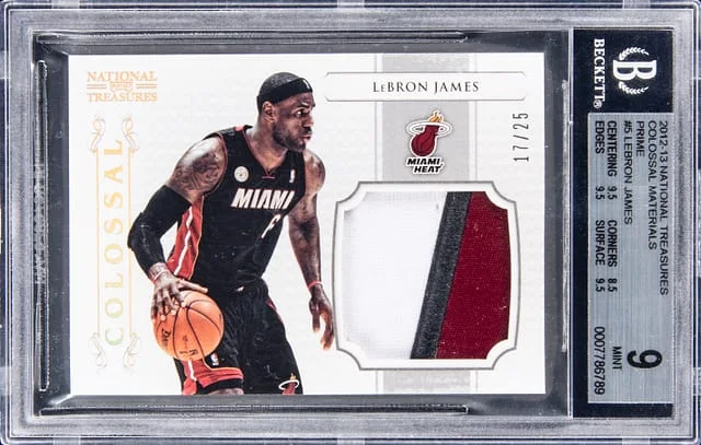 2012-13 Panini National Treasures LeBron James Colossal Memorabilia #5 card image