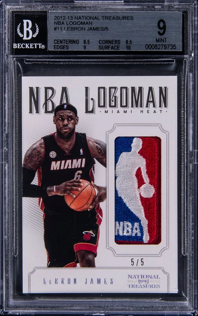 2012-13 Panini National Treasures LeBron James Logoman NBA Logoman #11 card image