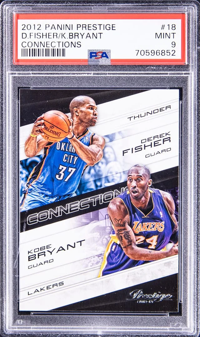 2012-13 Panini Prestige Derek Fisher/Kobe Bryant Connections #18 card image