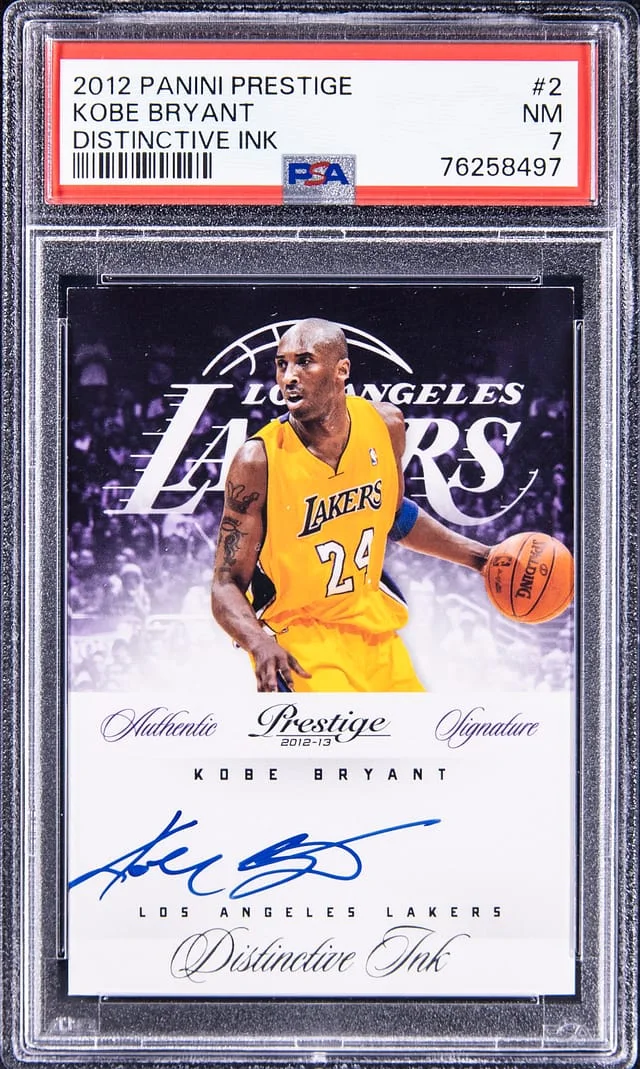 2012-13 Panini Prestige Kobe Bryant Distinctive Ink #2 card image