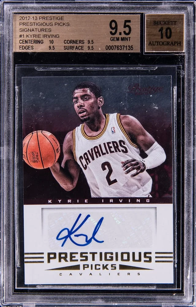 2012-13 Panini Prestige Kyrie Irving Prestige Picks Signatures #1 card image