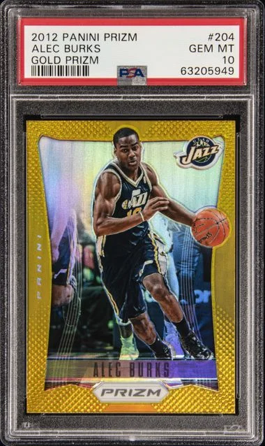2012-13 Panini Prizm Alec Burks Gold Prizm #204 card image