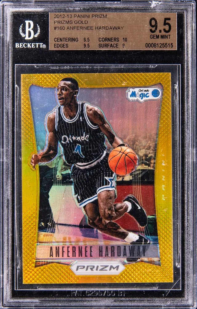 2012-13 Panini Prizm Anfernee Hardaway Gold Prizm #160 card image