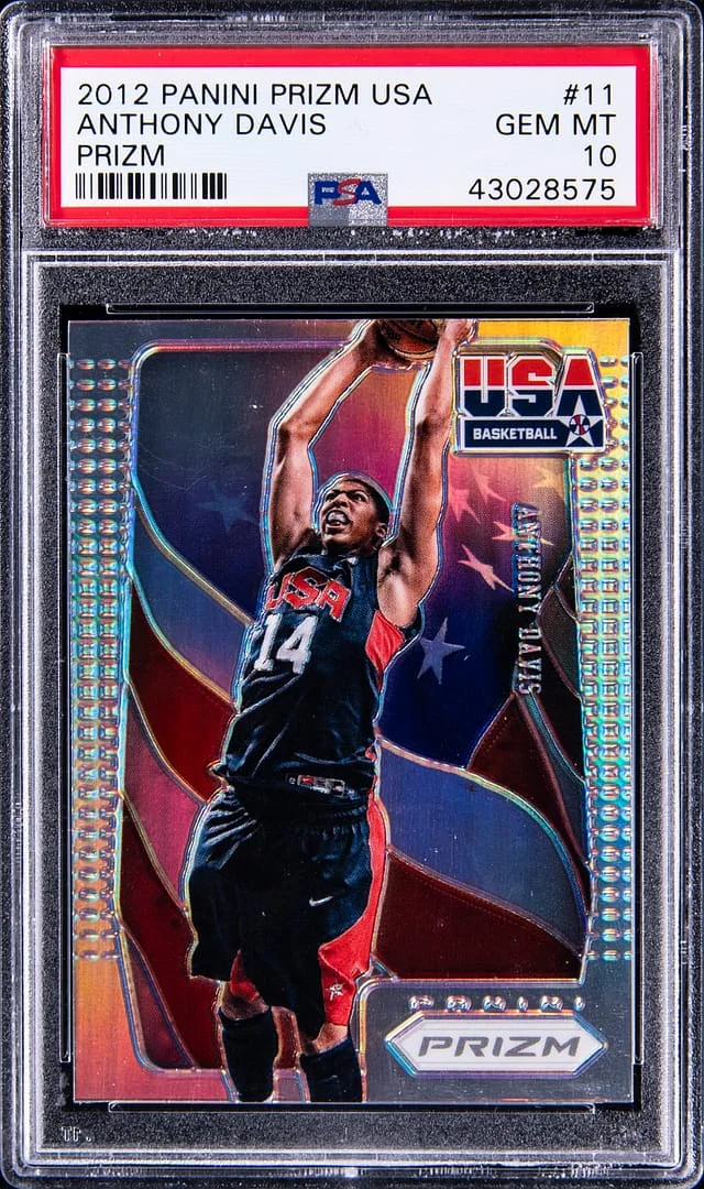 2012-13 Panini Prizm Anthony Davis USA Silver Prizm #11 card image