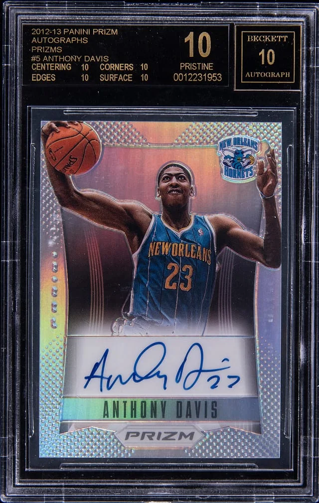 2012-13 Panini Prizm Anthony Davis Autographs Prizm #5 card image