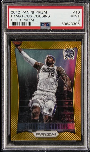 2012-13 Panini Prizm DeMarcus Cousins Gold Prizm #10 card image