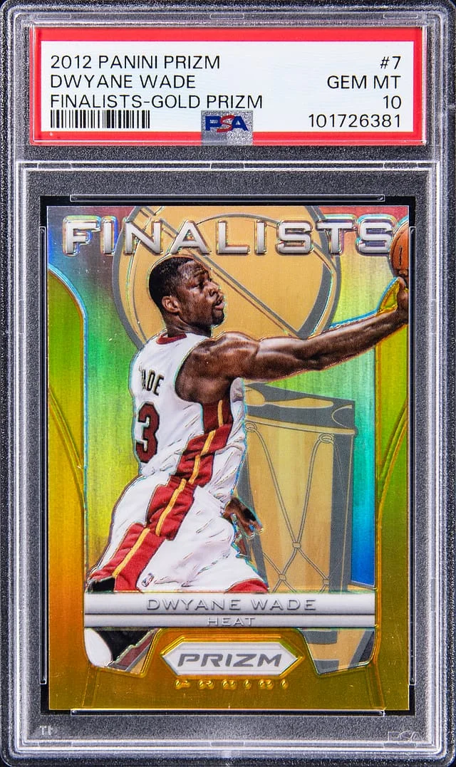 2012-13 Panini Prizm Dwyane Wade Finalists-Gold Prizm #7 card image