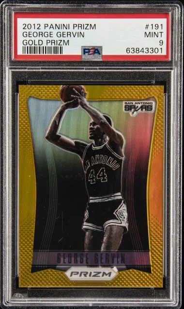 2012-13 Panini Prizm George Gervin Gold Prizm #191 card image